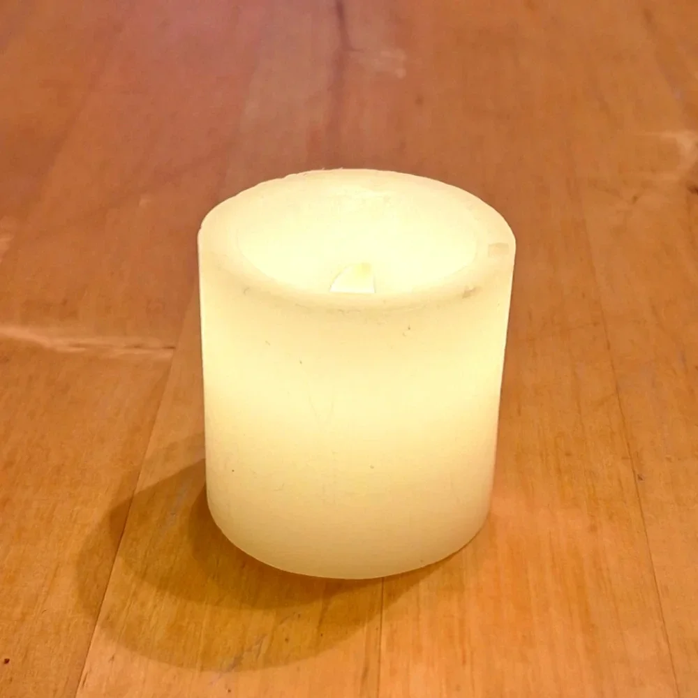 NWT Ikea Ädelhet convertible candle holders (4) and 2 inch flameless candles (3)